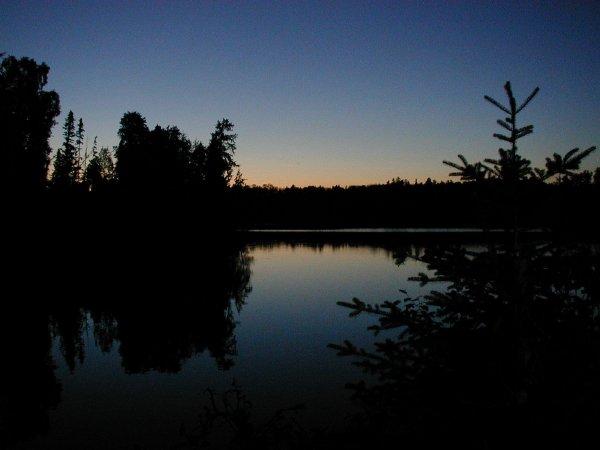 Sunset on the Canadian Boundary Waters