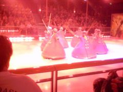 An ice skating show INSIDE THE SHIP!!